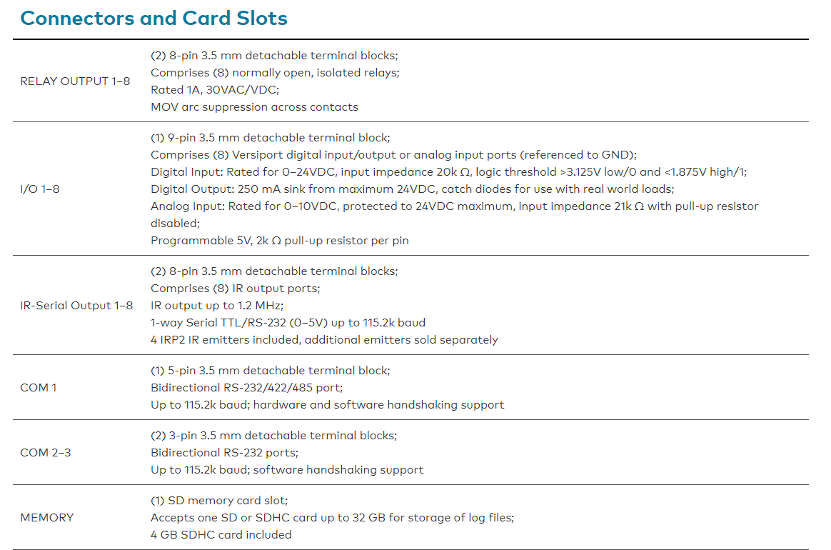 Crestron CP4R 控制處理器 WISE AV Solution