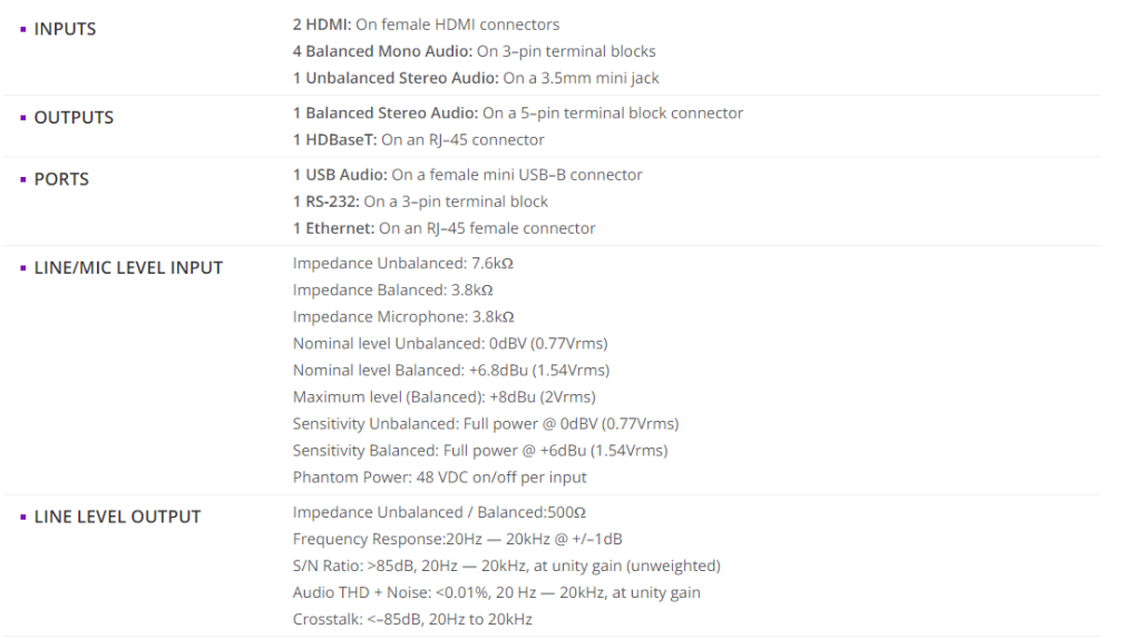 Kramer DSP-62-UC 音頻矩陣切換器